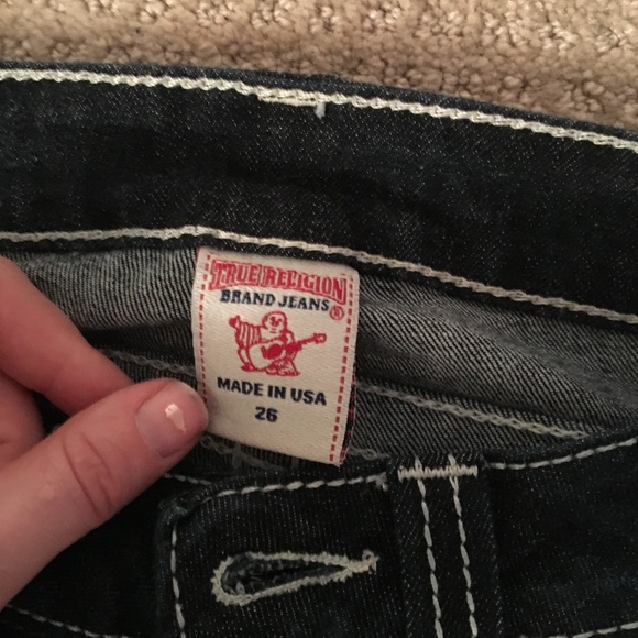 True Religion High Rise Boot Cut Jeans Size 26 - Picture 4 of 5